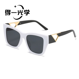 De Yi Optics <b>Square</b> <b>Frame</b> Oversized <b>Sunglasses</b> Black UV400 Women's Fashion Sun Protection - Product Image 5