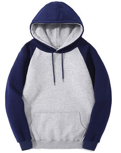 Giảm Giá Tốt Nhất Áo Hoodie Trơn Nhiều Màu Cho Nam Nhà Máy Thượng Hải <span class=keywords><strong>X</strong></span> XL 2XL Áo Hoodie Chui Đầu Hai Tông Màu Cho Nam - Product Image 5