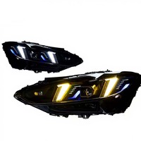 Phares LED style crocs de laser CREULI M4 pour BMW Série 4 G22 2021-2026, DRL bicolore, Plug & Play, Vente Flash