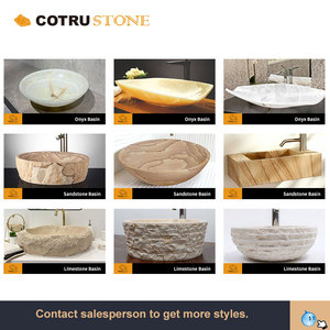 Meuble-lavabo en <span class=keywords><strong>travertin</strong></span> beige à poser Cotrustone, meuble <span class=keywords><strong>de</strong></span> <span class=keywords><strong>salle</strong></span> <span class=keywords><strong>de</strong></span> <span class=keywords><strong>bain</strong></span> en <span class=keywords><strong>travertin</strong></span> pour douche - Product Image 6