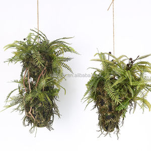 China Venta caliente Artificial colgando Fern hierba falsa para jardín decoración del hogar - Product Image 3