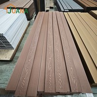 Planche composite gaufrée en ligne/hors ligne, grain aléatoire, écologique, résistante aux intempéries, pour terrasse de villa, vente directe usine FSC