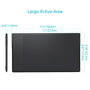 HUION INSPIROY 266PPS 8192 Livelli di 8 tasti di scelta rapida Della Batteria di Trasporto digitale di arte della penna disegno di Animazione tocco di design Tavoletta Grafica - Product Image 3