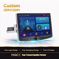 Autoradio Android BQCC 10,1'' 1Din Quad Octa DSP 4G GPS WIFI BT pour unité centrale universelle RDS avec Carplay sans fil et Android Auto