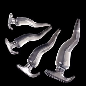 Tapón Anal Transparente Unisex Extra Grande de Cristal, Masajeador de Glúteos, Juguete Sexual para Adultos para Mujeres, Tallas S, M, L, XL, XXL - Product Image 3