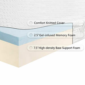 Hafızalı köpük şilte veya kamp kullanımı için Modern çevre dostu havalandırmalı soğutma jeli firma ev yatak odası mobilyası Tpper - Product Image 4