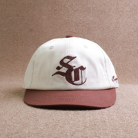 Nuevo logotipo de marca personalizado de 6 paneles Gorra de béisbol competitiva de moda ajustable con hebilla de plástico de algodón puro de ala baja