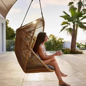 Ensemble <span class=keywords><strong>de</strong></span> chaise suspendue et canapé, <span class=keywords><strong>mobilier</strong></span> <span class=keywords><strong>de</strong></span> patio extérieur moderne et confortable en fer avec finition imprimée UV <span class=keywords><strong>pour</strong></span> le <span class=keywords><strong>jardin</strong></span> - Product Image 4