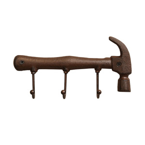 Master Gu <b>Wall</b> <b>Hooks</b> Wrench Hammer Design Metal Iron Home Decor <b>Key</b> Holder Coat Rack - Product Image 5