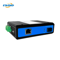Commutateur Ethernet industriel Gigabit 2 ports RJ45, fibre optique, 1 port SC pour le transport intelligent