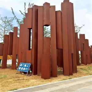 แผ่นเหล็กคาร์บอนรีดร้อนสภาพอากาศและแผ่น A242 A588 Q195 A36 6-12มม. ทนต่อการสึกหรอ235NH A283ทนต่อสภาพอากาศ - Product Image 2