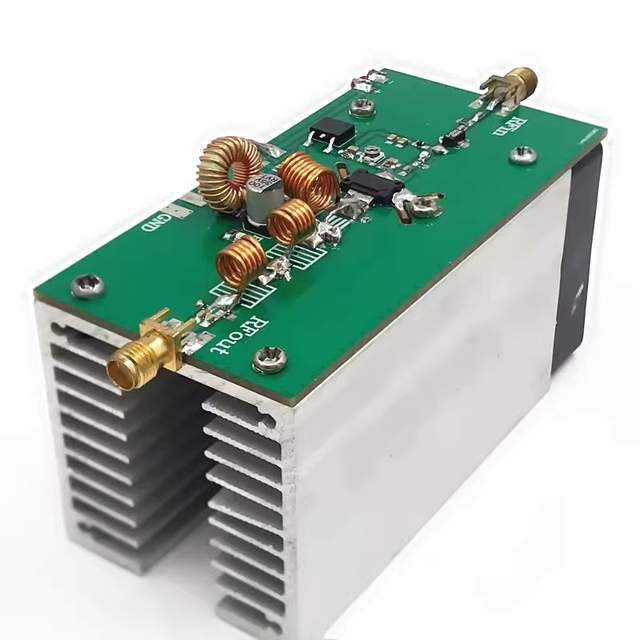 GGDX 225MHz 25W 170-270 RF Power Amplifier Module Amp with 30dB Gain and Cooling Fan