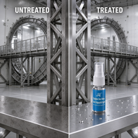 Revêtement liquide microcristallin invisible Nano SiO2 de qualité industrielle anti-traces de doigts A1 pour l'entretien de l'acier inoxydable