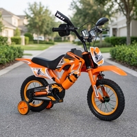 Vélo Enfant Style Moto en Gros, Cadre Acier 12 Pouces, Frein à Disque, Personnalisable OEM, pour Tout-Petits de 3 à 12 Ans