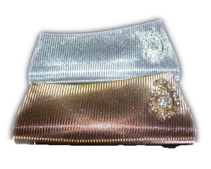 Nouveauté 2022 : Pochette de soirée de mariage avec bandoulière métallique, capacité jusqu'à 1L, sacs à main élégants pour femmes - Product Image 1