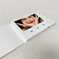 Prix d'usine, livre vidéo vierge tout blanc, brochure vidéo, carte de vœux vidéo personnalisée