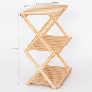 Étagère de rangement multifonctionnelle en bois de radiata – Organisateur 2/3/4 niveaux pour chaussures, vêtements et articles ménagers - Product Image 1