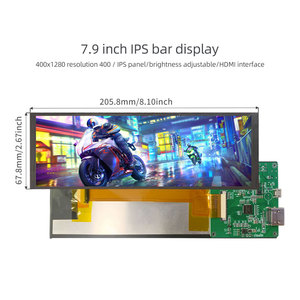 <span class=keywords><strong>7.9</strong></span> <span class=keywords><strong>inch</strong></span> 400x1280 IPS thanh Màn hình <span class=keywords><strong>LCD</strong></span> giao diện H-DMI Màn hình <span class=keywords><strong>LCD</strong></span> với bảng điều khiển cho trường hợp máy tính màn hình thứ cấp - Product Image 4