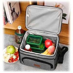 Sac isotherme réutilisable personnalisé pour pique-nique, sac à déjeuner avec bandoulière pour le camping, les sports et les voyages - Product Image 4