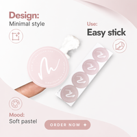 Etiquetas de Papel Recubierto con Logotipo Personalizado de la Empresa, Impresión de Hojas con Etiqueta Privada en Rollos o Individualmente, Etiquetas de Embalaje Personalizadas para Comercio Minorista