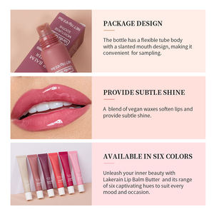 Brillo Labial con Péptidos, Bálsamo Labial Vegano Personalizable, Etiqueta Privada OEM, Lápiz Labial Vegano Orgánico con Manteca - Product Image 5