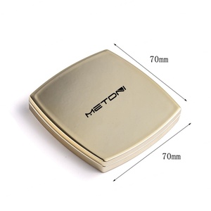 Portable ABS Makeup Hand <b>Mirror</b> Mini <b>Square</b> Pocket <b>Mirror</b> Gold Compact <b>Mirror</b> - Product Image 4
