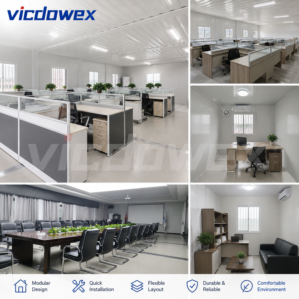 Module Container Office Modular Z-Type Square Folding Container House Office Warehouse Shop ...