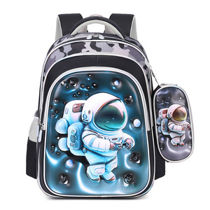 Nueva <span class=keywords><strong>mochila</strong></span> <span class=keywords><strong>escolar</strong></span> de nailon 3D con dibujos animados, juego de dos piezas para estudiantes de 1.º a 6.º grado, <span class=keywords><strong>mochila</strong></span> <span class=keywords><strong>escolar</strong></span> de gran capacidad con dibujos animados para niños - Product Image 3