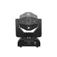 Luz Estroboscópica Láser de Haz Móvil de 120W y 16 Ojos, Luz Láser RG LED RGBW 3 en 1 Controlada por DMX para KTV, Discoteca, Espectáculos en Vivo