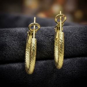 Aros de Oro de 14K, 18K y 24K al por Mayor, Aros Redondos Clásicos, Aros de Moda, Aros de Oro Personalizados - Product Image 4