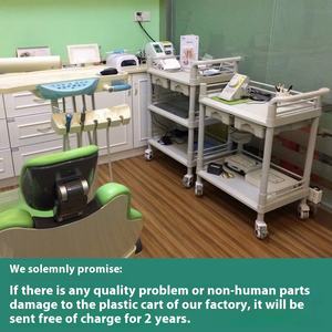 عربة مستشفى بلاستيكية من OSCAT، عربة صالون تجميل مع أدوات تغيير الأدوية، عربة معدات أساسية للرعاية الصحية - Product Image 6