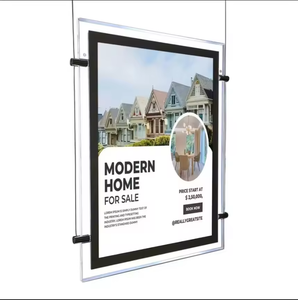 Cadre d'affichage lumineux LED en cristal de haute qualité, cadre magnétique en acrylique pour affiches, panneau publicitaire lumineux - Product Image 2