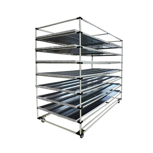 Agricultural Indoors Hydroponic <strong>Rack</strong> Microgreen Grass Grow <strong>Racks</strong> Nursery Hydroponic Fodder Tray Vertical Growing System - Product Image 6