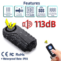 Alarme Antivol à Vibration Sans Fil 113 dB Étanche pour Vélo Électrique avec Télécommande IP65 Alimentation par Batterie Système d'Alarme GSM