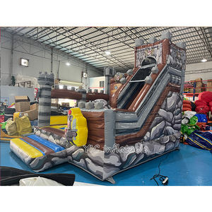 Vente en gros Knight Terrain de jeu gonflable Combo Slide Soldiers Guard Bounce House avec toboggan pour le plaisir de <span class=keywords><strong>la</strong></span> fête - Product Image 1