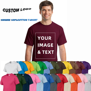 Alta qualità 180gsm peso pesante in cotone 100% Blankcustom logo <span class=keywords><strong>stampa</strong></span> propria società di Design uniforme da lavoro da uomo t-shirt - Product Image 1