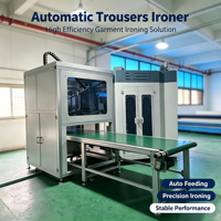 Machine de pressage de pantalons automatique à trois stations avec pressage automatique des coutures par moteur-robot et manutention des pantalons 380V 26KW