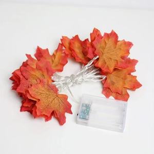 Guirlandes lumineuses décoratives pour la maison et le jardin, motif feuille d'érable, pour Halloween, Thanksgiving et Noël, guirlandes lumineuses d'Halloween - Product Image 4
