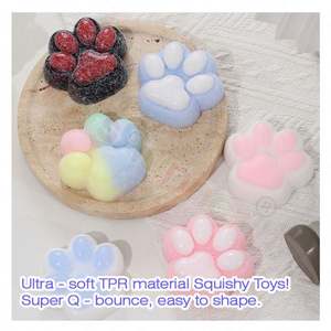 Ultra Soft <b>Cat</b> Claw <b>Squishy</b> Toy Set Multi-Color Kawaii Mochi <b>Squishy</b> Ball Stress Relief Sensory Fidget Toy TOYSRUNNER for Ages - Product Image 4