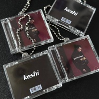 Porte-clés personnalisé Huandao en acrylique pour mini CD, porte-clés CD NFC, disque vinyle KPOP, porte-clés avec paroles de chansons KPOP