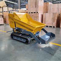 Selbstladender Mini-Raupendumper 500kg Hydraulische Kippfunktion Gummiketten-Mini-Dumper für Landwirtschaft Bau Transport