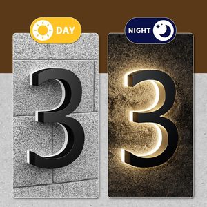 Led thắp sáng Nhà Số frontlit Acrylic nhà dấu hiệu cửa trước tùy chỉnh số nhà cho nhà - Product Image 2