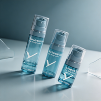 Flacon pompe sans air PP indispensable au quotidien 5ml 10ml 15ml pour lotion, crème, crème pour les mains, crème de nuit, hydratant visage