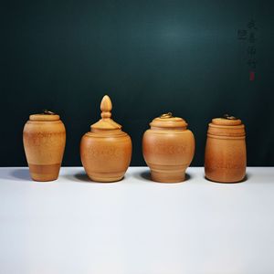 Seau de rangement pour thé en bambou écologique fait main avec motif musical et floral, style autel personnalisable - Product Image 1