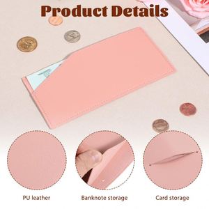 Simple Money Organizer Cash Envelope <b>Wallet</b> Reusable PU Leather Bill <b>Holder</b> Slim Budgeting Purse for Women Men - Product Image 4