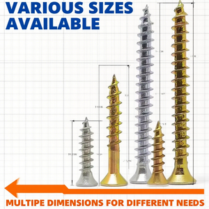 M2 M3 M4 M5 M6 Yellow Zinc Stainless Steel Countersunk Head Chipboard Self-tapping Self Drilling <strong>Wood</strong> <strong>Screws</strong> - Product Image 3