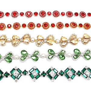 Fashion Rhinestones Pearl Cup Chain Trim With Trimming Rhinestones for <strong>Garment</strong> <strong>Processing</strong> <strong>Accessories</strong> - Product Image 2