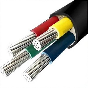 สายไฟฟ้าอะลูมิเนียมแบบกลม 1100V ฉนวน XLPE ขนาด 400 ตร.มม. 8 AWG 4 แกน สีแดง เหลือง เขียว น้ำเงิน สำหรับเดินสายใต้ดิน - Product Image 1