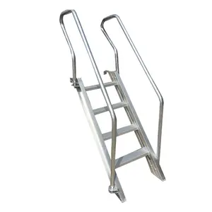 Marine steel / aluminum bulwark ladder