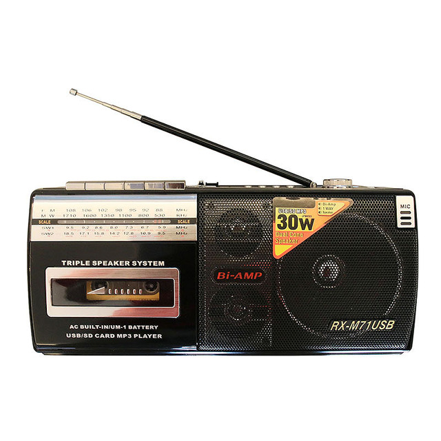 2025 Factory Price M-71U Vintage Cassette Recorder Player Fm Am Sw1-2 DSP Radio USB Mp3 Cassette Recorders & Players